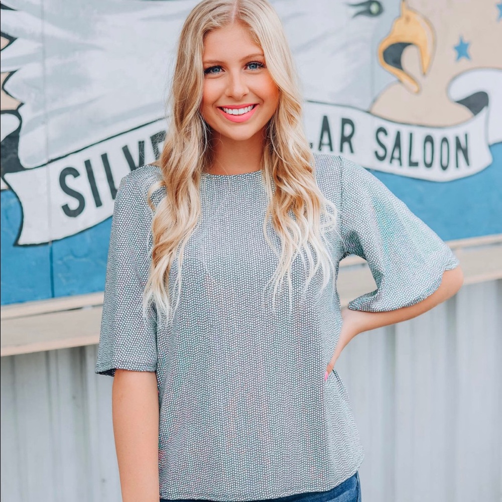 Super star sequin top